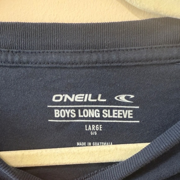 O'Neill Dark Blue Long Sleeve Tee with Palm Design - Picture 4 of 4